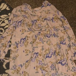 Half sleeve flower shirt! Size 8! Never worn